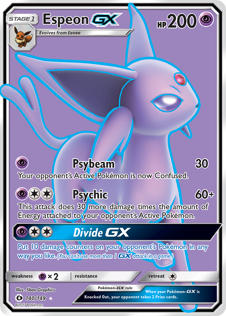 Espeon GX (140/149) [Sun & Moon: Base Set] | Galactic Gamez