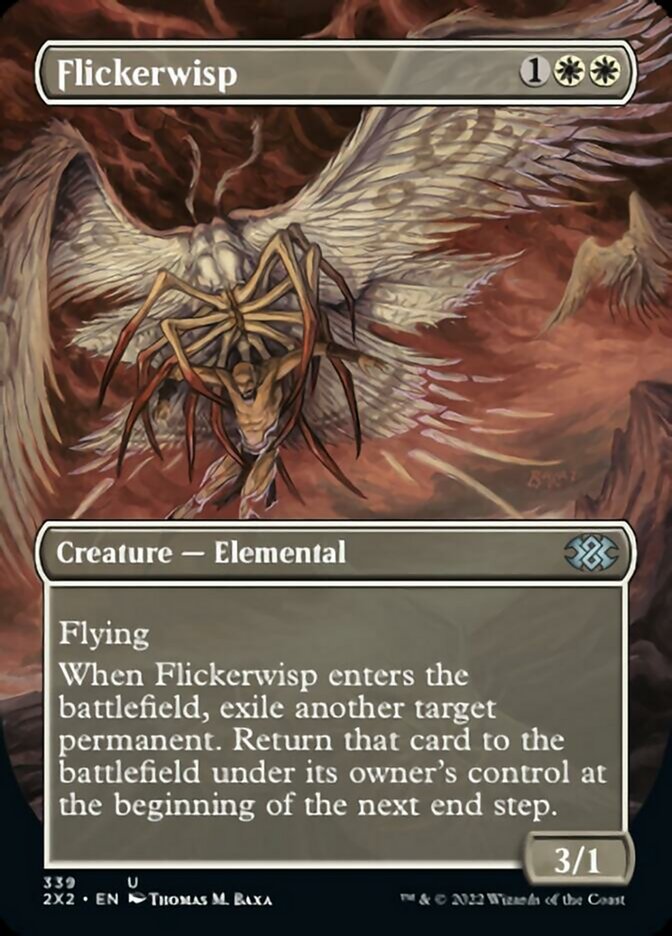 Flickerwisp (Borderless Alternate Art) [Double Masters 2022] | Galactic Gamez