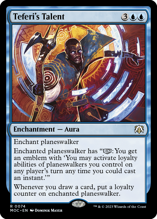 Teferi's Talent [March of the Machine Commander] | Galactic Gamez