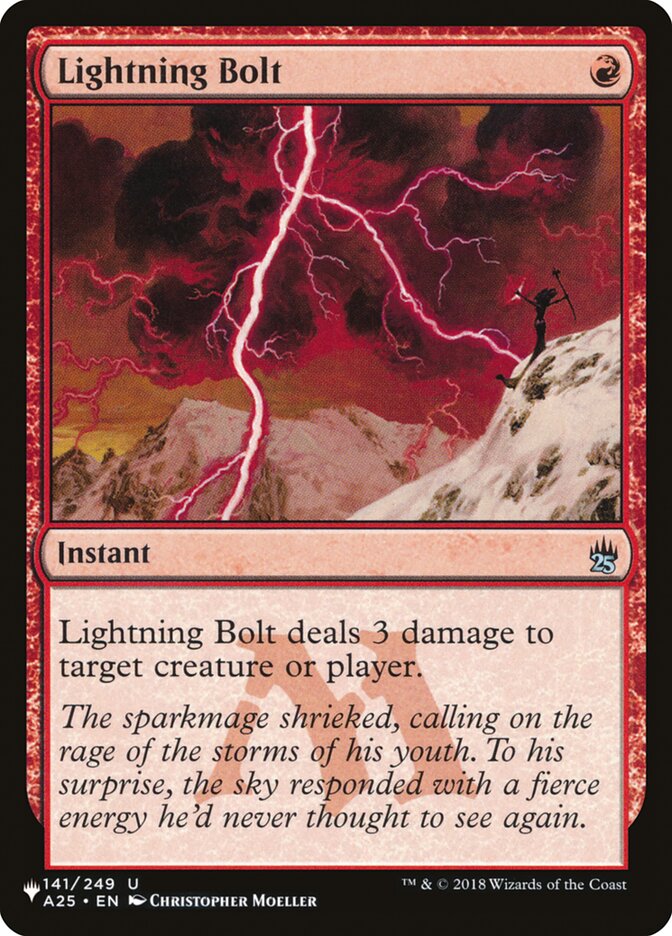 Lightning Bolt (141/249) [The List] | Galactic Gamez