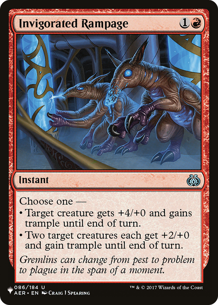 Invigorated Rampage [The List] | Galactic Gamez