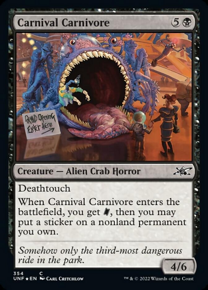 Carnival Carnivore (Galaxy Foil) [Unfinity] | Galactic Gamez