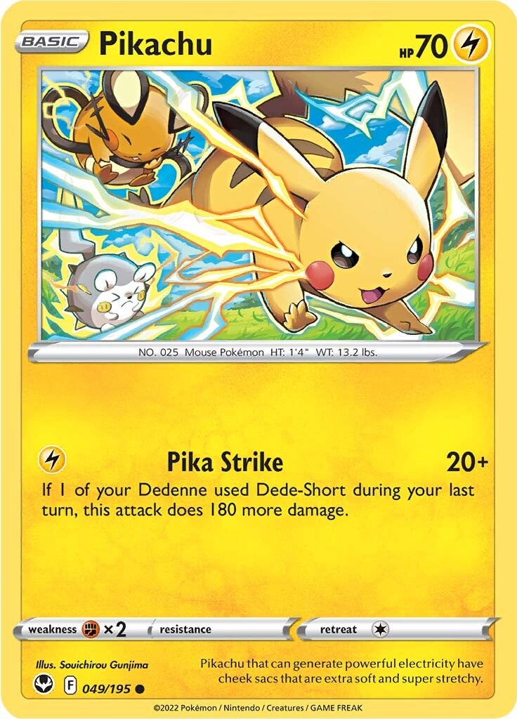 Pikachu (049/195) [Sword & Shield: Silver Tempest] | Galactic Gamez