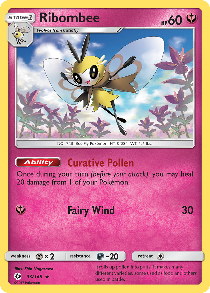 Ribombee (93/149) [Sun & Moon: Base Set] | Galactic Gamez