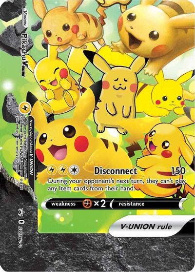 Pikachu V-UNION (SWSH141) (Celebrations) [Sword & Shield: Black Star Promos] | Galactic Gamez