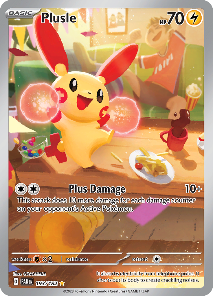 Plusle (193/182) [Scarlet & Violet: Paradox Rift] | Galactic Gamez