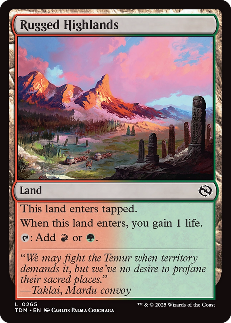 Rugged Highlands [Tarkir: Dragonstorm] | Galactic Gamez