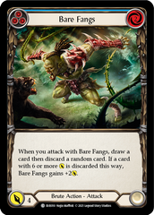 Bare Fangs (Blue) [EVR010] (Everfest)  1st Edition Rainbow Foil | Galactic Gamez