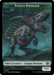 Fungus Dinosaur // Dinosaur (0001) Double-Sided Token [The Lost Caverns of Ixalan Tokens] | Galactic Gamez