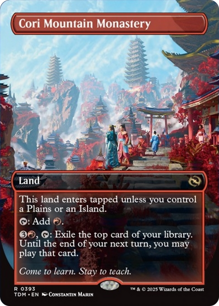 Cori Mountain Monastery (Borderless) [Tarkir: Dragonstorm] | Galactic Gamez