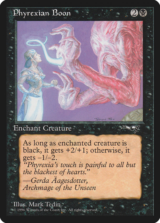 Phyrexian Boon (Person on the Left) [Alliances] | Galactic Gamez