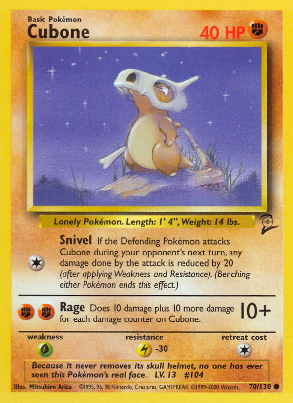 Cubone (70/130) [Base Set 2] | Galactic Gamez