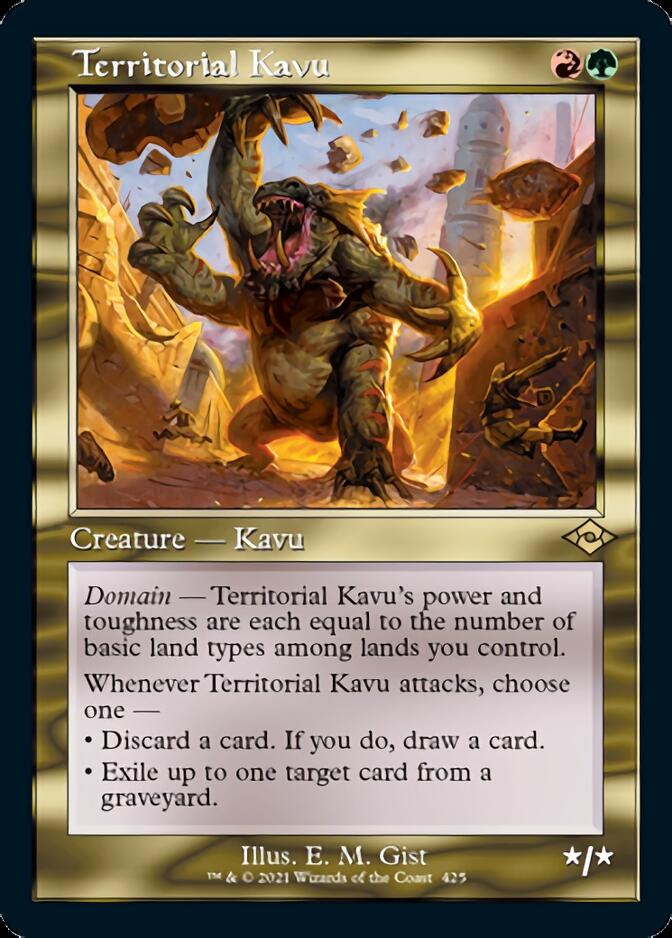 Territorial Kavu (Retro Foil Etched) [Modern Horizons 2] | Galactic Gamez