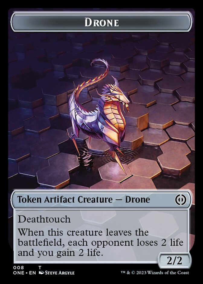 Drone Token [Phyrexia: All Will Be One Tokens] | Galactic Gamez