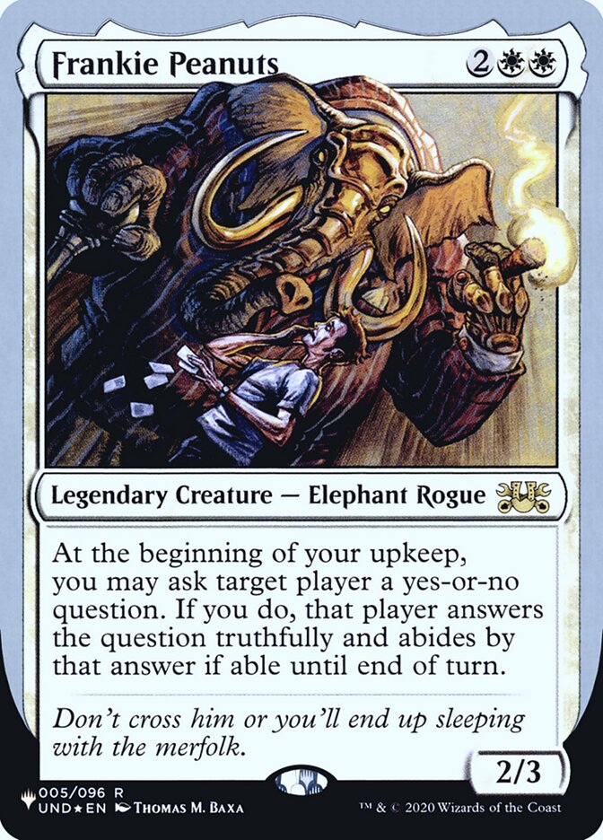 Frankie Peanuts (Unfinity Foil Edition) [The List] | Galactic Gamez