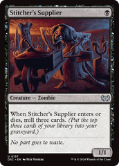 Stitcher's Supplier [Duskmourn: House of Horror Commander] | Galactic Gamez