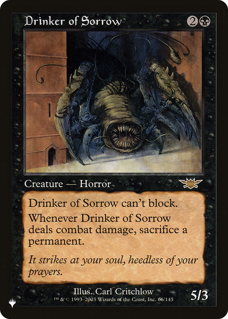 Drinker of Sorrow [The List] | Galactic Gamez