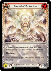 Herald of Protection (Red Extended Art) [FAB029] (Promo)  Rainbow Foil | Galactic Gamez