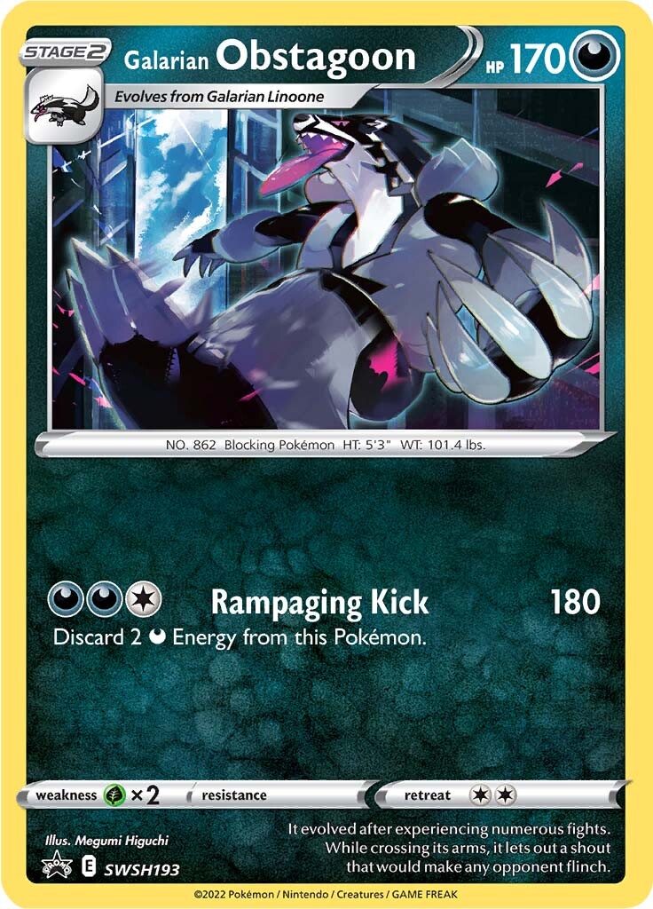 Galarian Obstagoon (SWSH193) [Sword & Shield: Black Star Promos] | Galactic Gamez