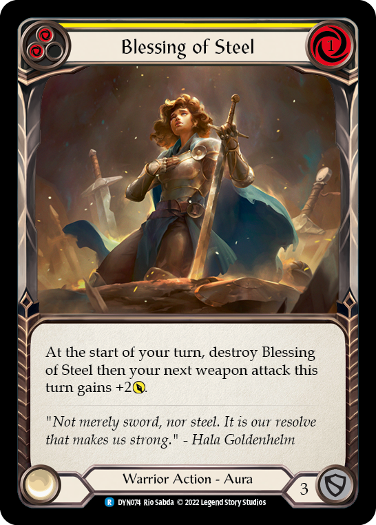 Blessing of Steel (Yellow) [DYN074] (Dynasty) | Galactic Gamez