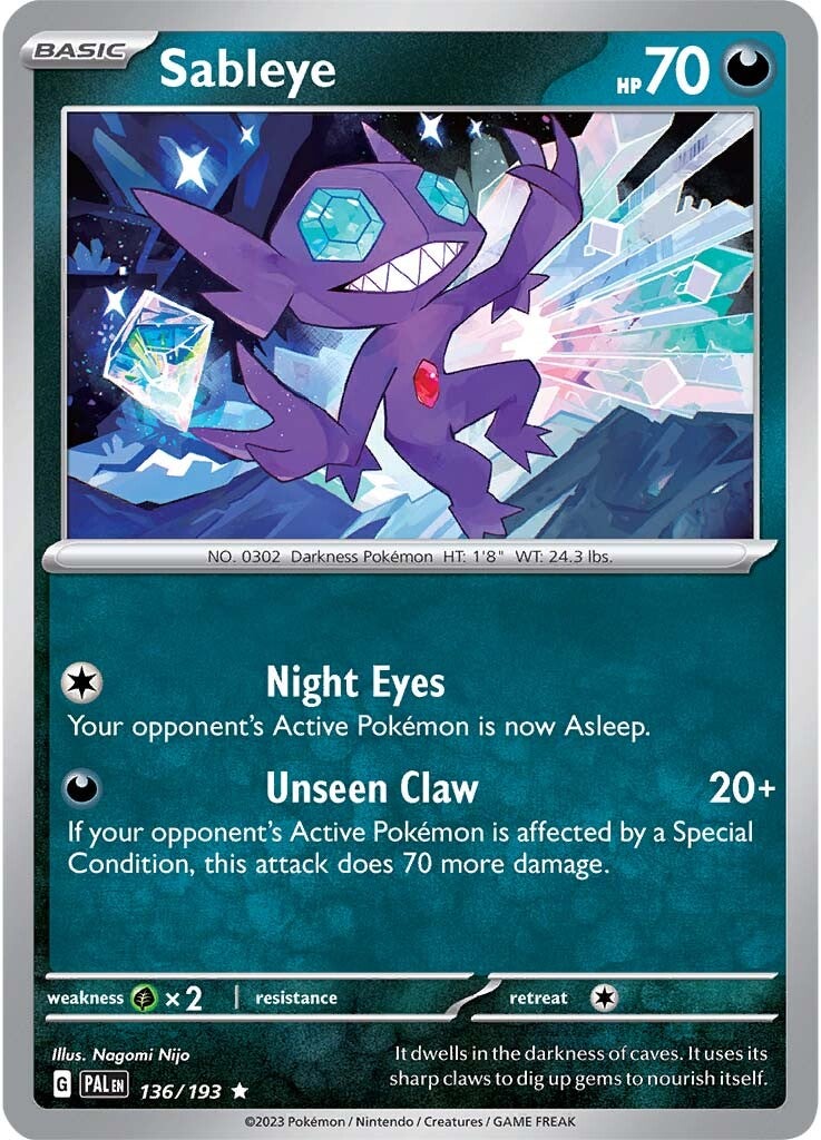 Sableye (136/193) [Scarlet & Violet: Paldea Evolved] | Galactic Gamez