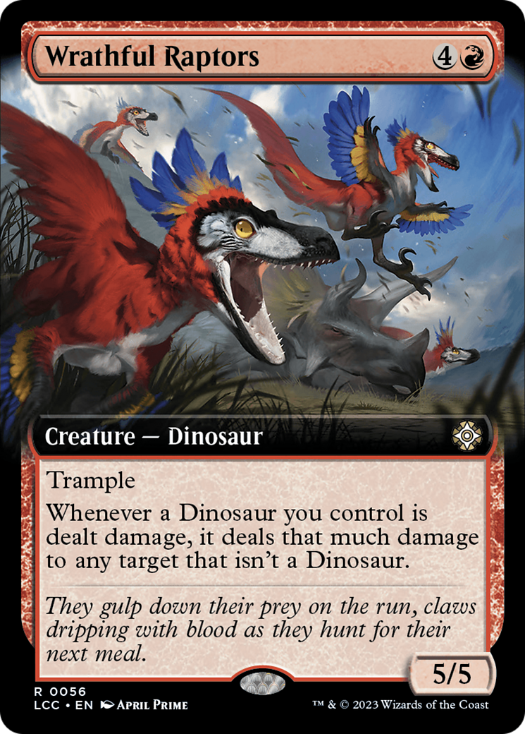 Wrathful Raptors (Extended Art) [The Lost Caverns of Ixalan Commander] | Galactic Gamez