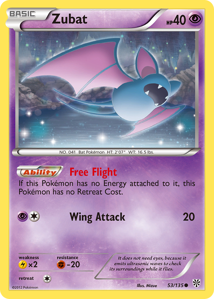 Zubat (53/135) [Black & White: Plasma Storm] | Galactic Gamez