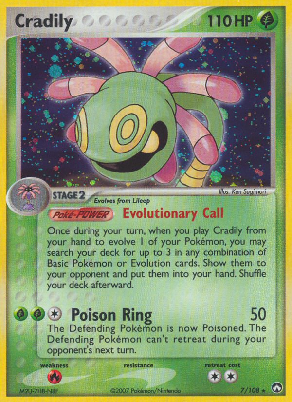 Cradily (7/108) [EX: Power Keepers] | Galactic Gamez
