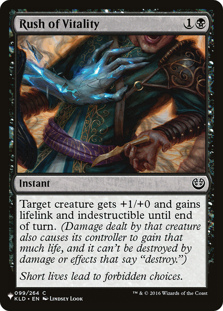 Rush of Vitality [The List] | Galactic Gamez