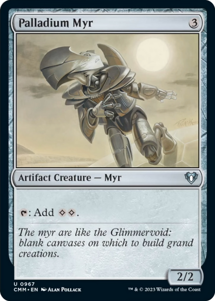 Palladium Myr [Commander Masters] | Galactic Gamez