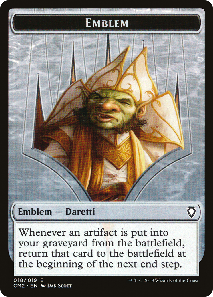 Treasure // Daretti Emblem Double-Sided Token [Secret Lair Drop Series] | Galactic Gamez