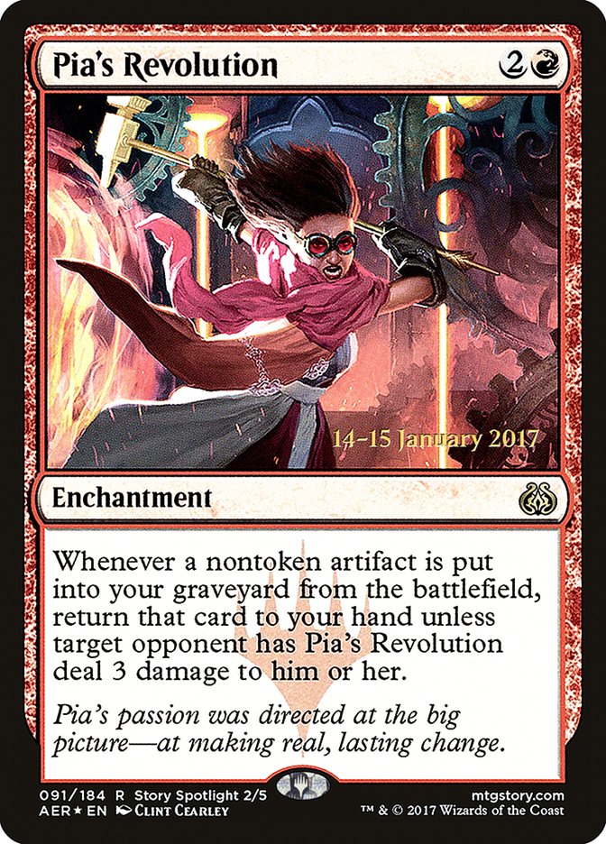 Pia's Revolution [Aether Revolt Prerelease Promos] | Galactic Gamez