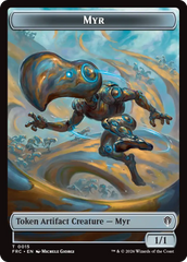 Gingerbrute // Myr Double-Sided Token [Reality Fracture Commander Tokens] | Galactic Gamez