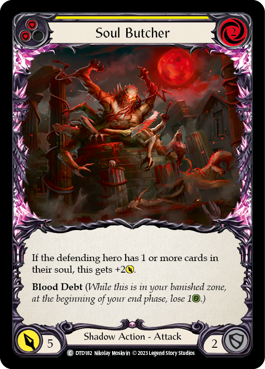 Soul Butcher (Yellow) [DTD182] (Dusk Till Dawn)  Rainbow Foil | Galactic Gamez