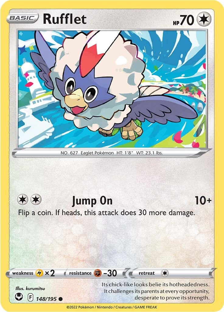 Rufflet (148/195) [Sword & Shield: Silver Tempest] | Galactic Gamez