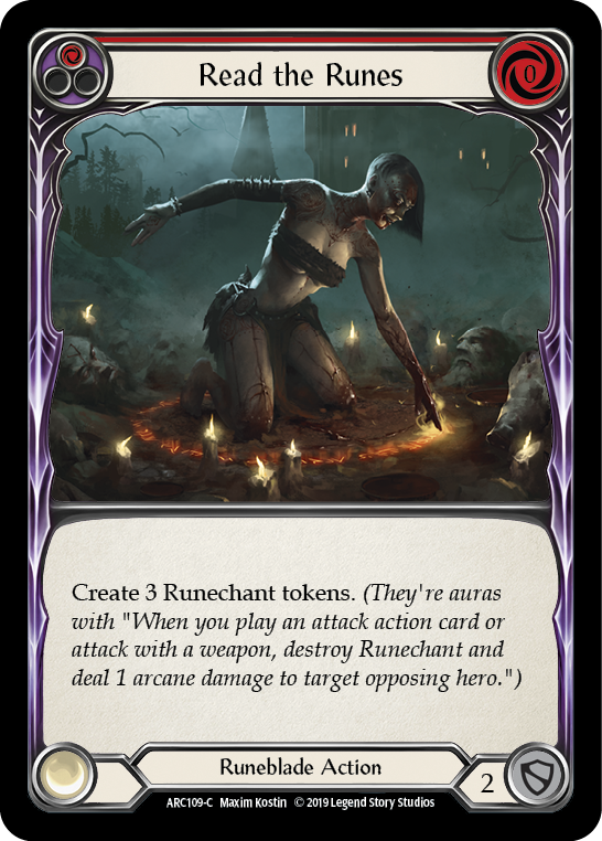 Read the Runes (Red) [ARC109-C] (Arcane Rising)  1st Edition Normal | Galactic Gamez