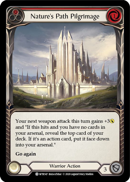 Nature's Path Pilgrimage (Red) [U-WTR147] (Welcome to Rathe Unlimited)  Unlimited Rainbow Foil | Galactic Gamez
