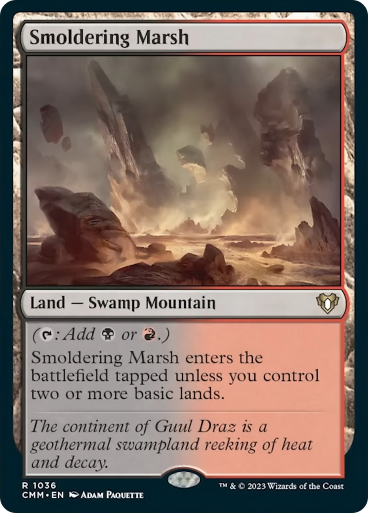 Smoldering Marsh [Commander Masters] | Galactic Gamez