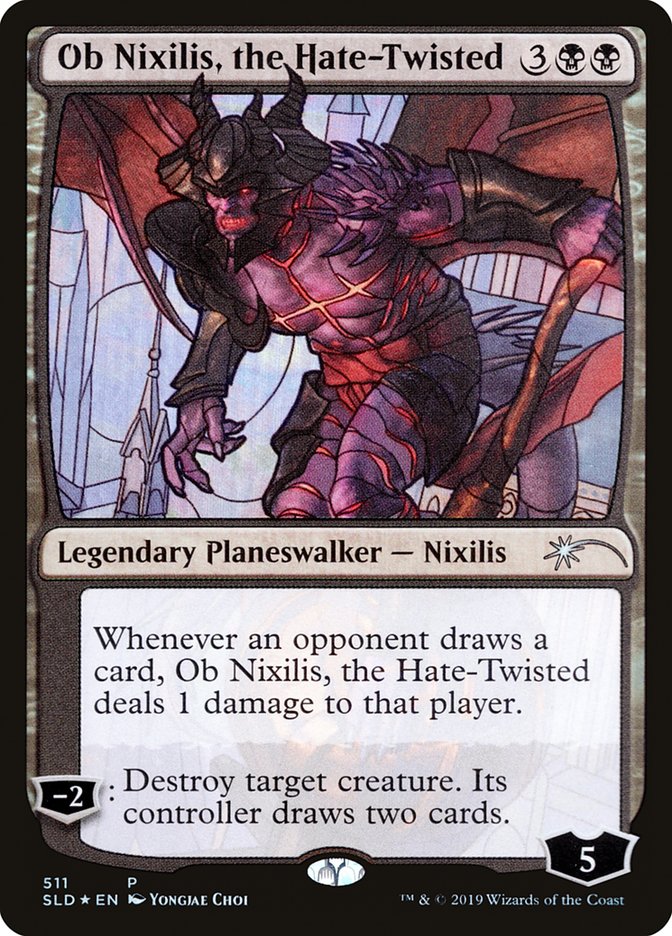 Ob Nixilis, the Hate-Twisted (Stained Glass) [Secret Lair Drop Promos] | Galactic Gamez