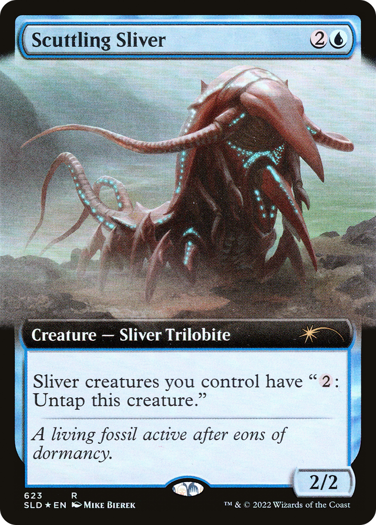 Scuttling Sliver (Extended Art) [Secret Lair Drop Promos] | Galactic Gamez