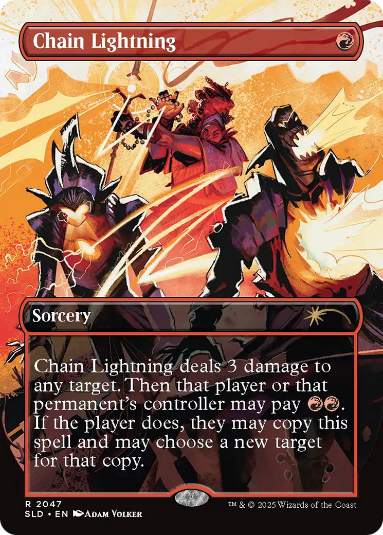 Chain Lightning (2047) (Rainbow Foil) [Secret Lair Drop Series] | Galactic Gamez