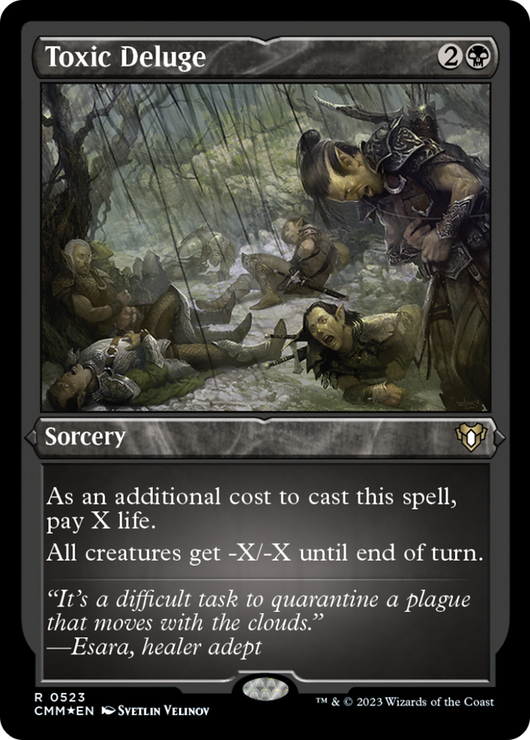 Toxic Deluge (Foil Etched) [Commander Masters] | Galactic Gamez