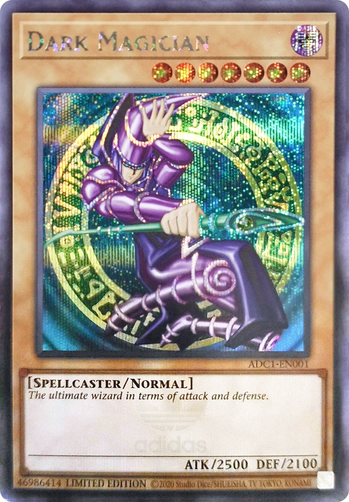 Dark Magician (Adidas Exclusive) [ADC1-EN001] Prismatic Secret Rare | Galactic Gamez