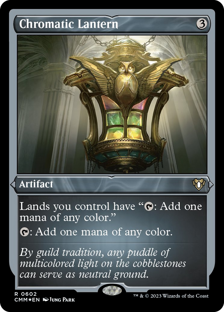 Chromatic Lantern (Foil Etched) [Commander Masters] | Galactic Gamez