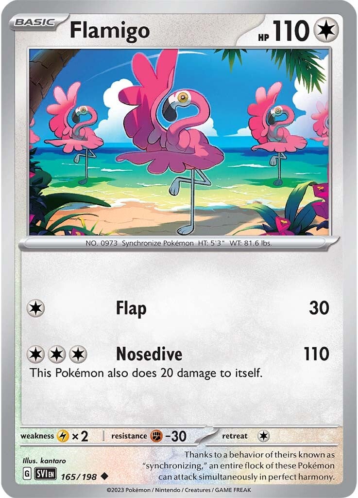 Flamigo (165/198) [Scarlet & Violet: Base Set] | Galactic Gamez