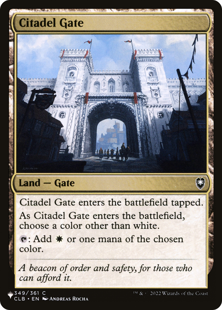 Citadel Gate [The List] | Galactic Gamez