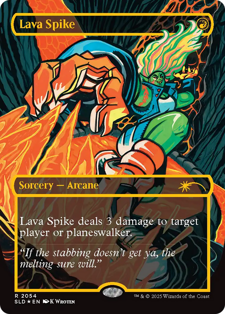 Lava Spike (2054) (Raised Foil) [Secret Lair Drop Series] | Galactic Gamez
