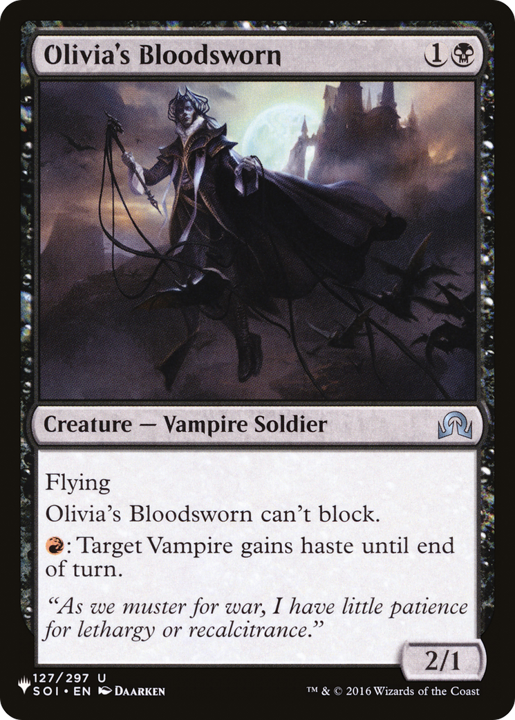 Olivia's Bloodsworn [The List] | Galactic Gamez