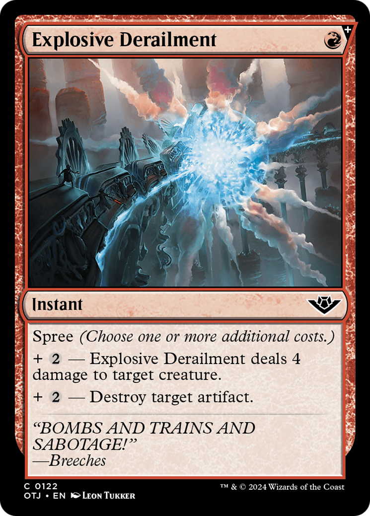 Explosive Derailment [Outlaws of Thunder Junction] | Galactic Gamez