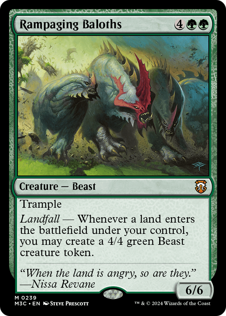 Rampaging Baloths (Ripple Foil) [Modern Horizons 3 Commander] | Galactic Gamez